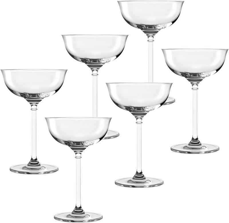 Ocean The Palette Coupe Glass - 205ml (Set of 6) - Elegant Stemware for Champagne, Cocktails, Sparkling Wine - Image 2